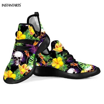 INSTANTARTS 2019 New Arrival Woman Man Running Shoes Tropical Leaves Skull Head Print Adults Flying Woven Shoes Lace Up Sneaker
INSTANTARTS 2019 New Arrival Woman Man Running Shoes Tropical Leaves Skull Head Print Adults Flying Woven Shoes Lace Up Sneaker