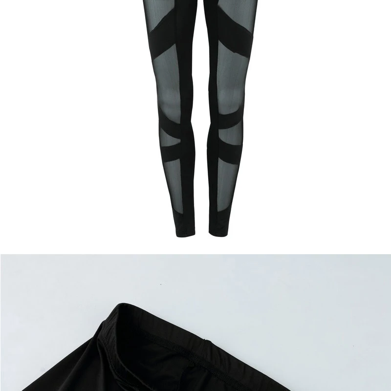 Sexy Black Cross Mesh Leggings Sexy Black Cross Mesh Leggings