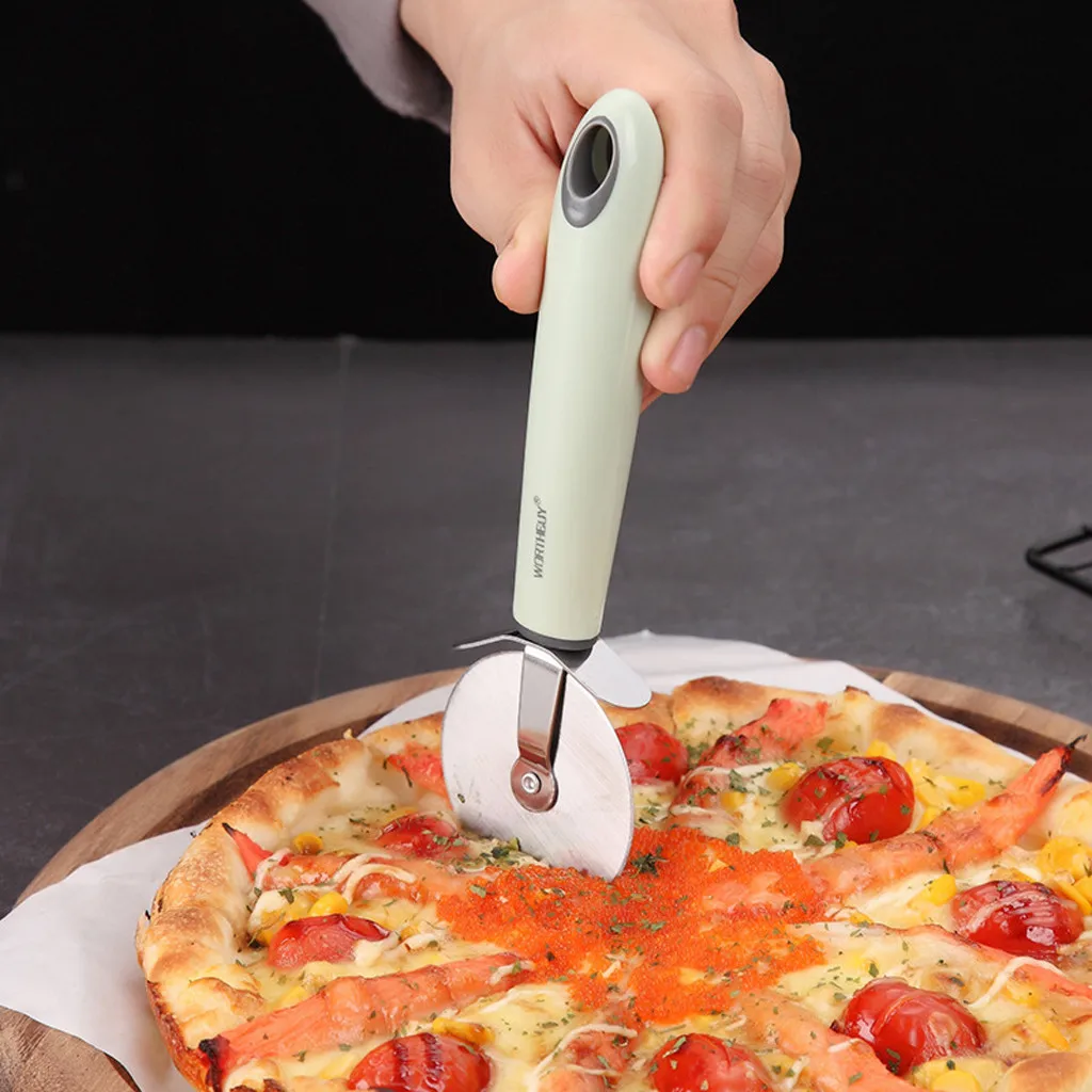 ISHOWTIENDA 2019 Stainless Steel Pizza Cutter Wheels Slicer Pies Waffles Dough Home Kitchen Tool Hot sale
ISHOWTIENDA 2019 Stainless Steel Pizza Cutter Wheels Slicer Pies Waffles Dough Home Kitchen Tool Hot sale