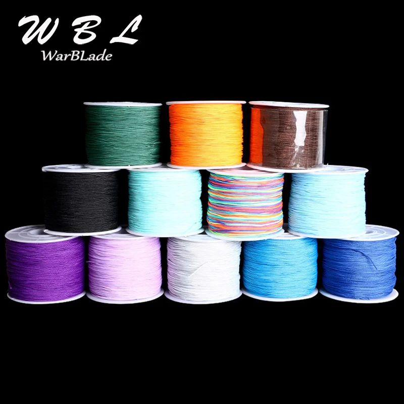 WarBLade 0.8MM Cotton Nylon Cord Thread Cord String Strap DIY Rope Bead Braided Necklace Bracelet Jewelry Making Accessories 55m
WarBLade 0.8MM Cotton Nylon Cord Thread Cord String Strap DIY Rope Bead Braided Necklace Bracelet Jewelry Making Accessories 55m