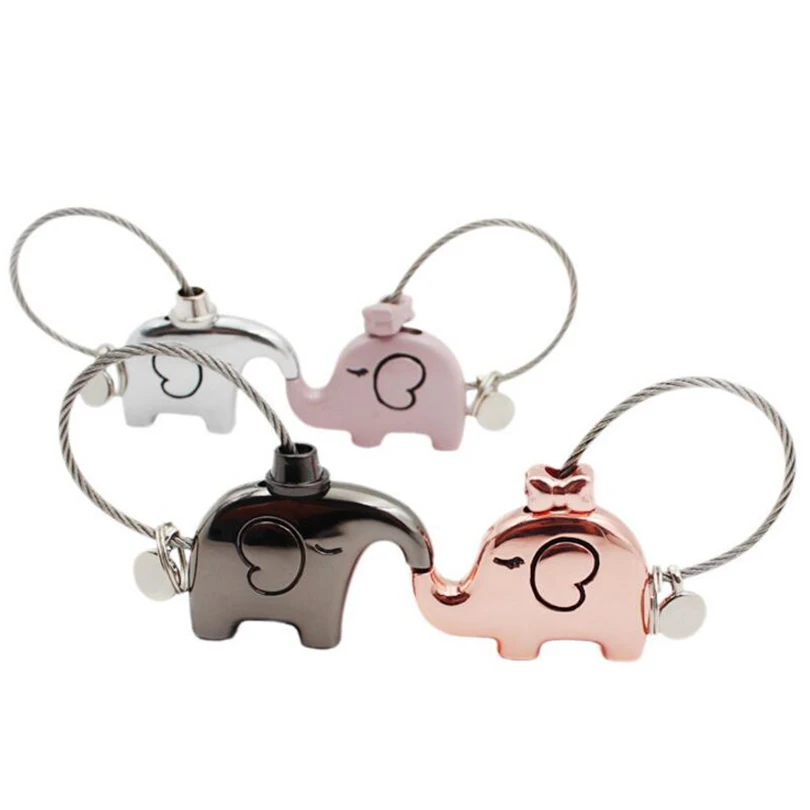 10PCS Metal Animal Couple Elephant Key Chain Ring Holder Creative Women Car Keychain Porte clef Bag Jewelry Lover Gift J102
10PCS Metal Animal Couple Elephant Key Chain Ring Holder Creative Women Car Keychain Porte clef Bag Jewelry Lover Gift J102
