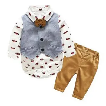 Toddler Baby Boys Formal Long Sleeve Bow Tie Suit Waistcoat Pants Tuxedo Casual Outfits Clothes Set 0-24M
Toddler Baby Boys Formal Long Sleeve Bow Tie Suit Waistcoat Pants Tuxedo Casual Outfits Clothes Set 0-24M