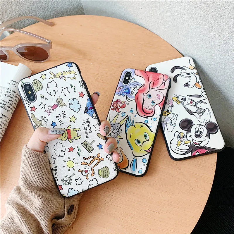 High quality silk pattern Mickey Minnie Mickey Mouse Case for iPhone X Xs Max Xr 8 7 6 6s Plus Winnie Pooh soft silicon cover
High quality silk pattern Mickey Minnie Mickey Mouse Case for iPhone X Xs Max Xr 8 7 6 6s Plus Winnie Pooh soft silicon cover