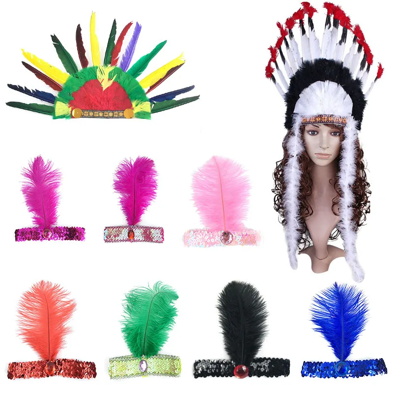Kid adult feather Original Indians Chief Savage headband hair decoration hat Halloween Navidad party cosplay costume hairband
Kid adult feather Original Indians Chief Savage headband hair decoration hat Halloween Navidad party cosplay costume hairband