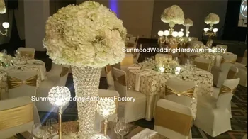 glass crystal with mental new Wedding Table Decorations Wedding Flower Arrangements 
glass crystal with mental new Wedding Table Decorations Wedding Flower Arrangements