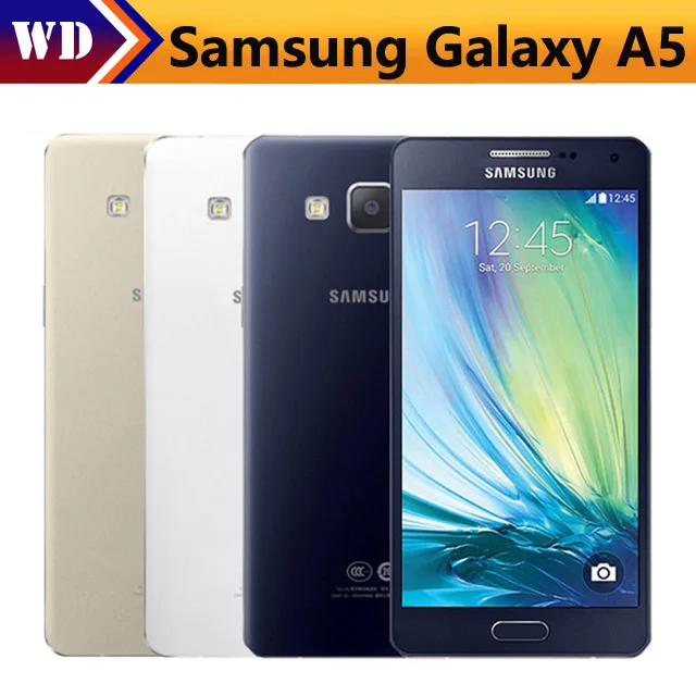 

Original Samsung Galaxy A5 A5000 A500F 4G Unlocked Mobile Phone 2GB RAM 16GB ROM 5.0" Quad Core 13MP Camera A5 cell phone