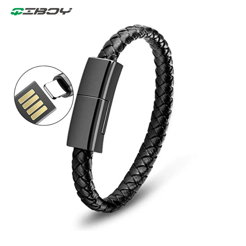 Wearable Mobile Phone Data Cable Leather Mini Type-C USB Bracelet Charger For huawei Xiaomi Portable Charger Cable For iPhone 8
Wearable Mobile Phone Data Cable Leather Mini Type-C USB Bracelet Charger For huawei Xiaomi Portable Charger Cable For iPhone 8
