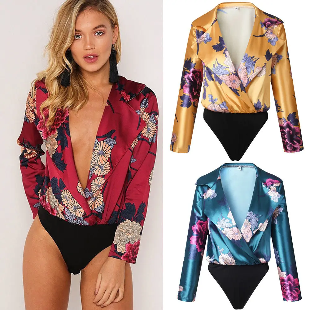2018 New hot Sexy Women Long Sleeve Shirt Romper Jumpsuit Bodysuit Stretch Leotard Top Blouse
2018 New hot Sexy Women Long Sleeve Shirt Romper Jumpsuit Bodysuit Stretch Leotard Top Blouse