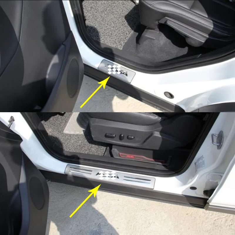 4Pcs/set Stainless Steel Side Door Scuff Plate Door Sill Trim Fit For Ford Kuga Escape 2012-2016 2017 Car Styling Accessories
4Pcs/set Stainless Steel Side Door Scuff Plate Door Sill Trim Fit For Ford Kuga Escape 2012-2016 2017 Car Styling Accessories