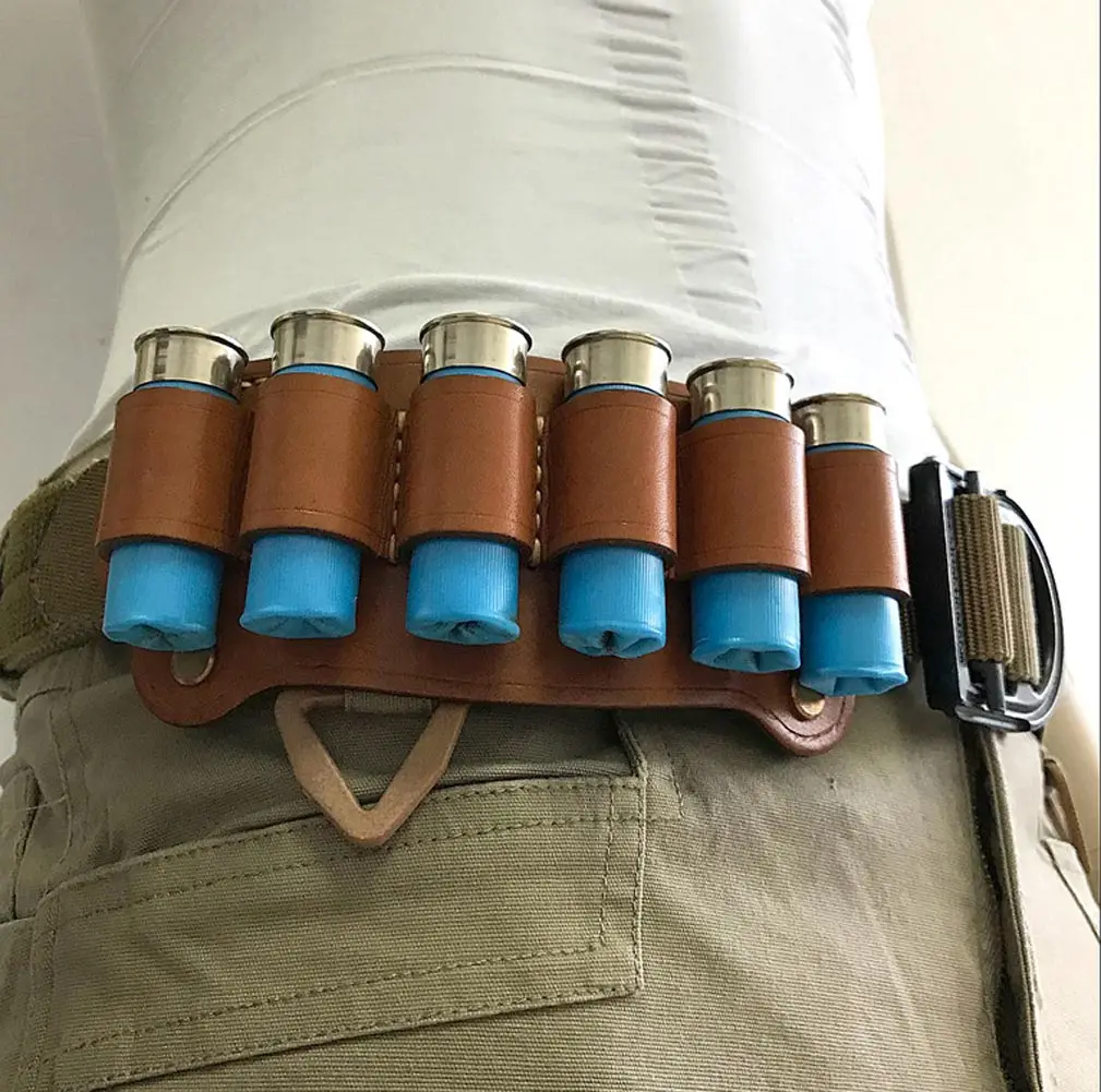 6 Round Leather Tactical Hunting Ammo Bullet Holster Shotgun Shell Holder Cartridge Belt Canvas Genuine Magazine Pouch
6 Round Leather Tactical Hunting Ammo Bullet Holster Shotgun Shell Holder Cartridge Belt Canvas Genuine Magazine Pouch