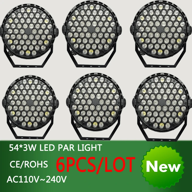 6/pcs new arrive 54*3w LED Par light disco dj DMX stage effect lighting RGBW mixer background light profession light for club
6/pcs new arrive 54*3w LED Par light disco dj DMX stage effect lighting RGBW mixer background light profession light for club