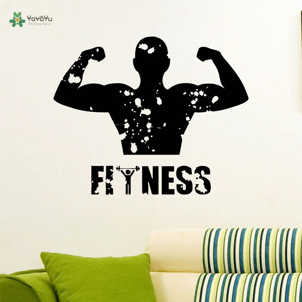 YOYOYU Vinyl Wall Decal Decoration Sports Gym Ftiness Body Building Vinilos Infantiles Art Removeable wall sticker YO246 
YOYOYU Vinyl Wall Decal Decoration Sports Gym Ftiness Body Building Vinilos Infantiles Art Removeable wall sticker YO246
