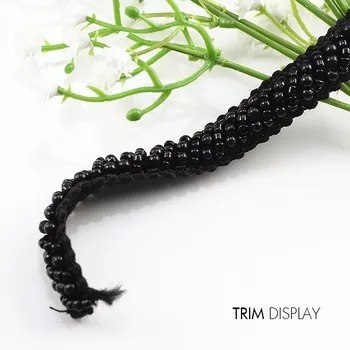 Black Beaded Rhinestones Lace Fabric Ribbon Trim Braided Applique Scrapbooking Craft Sewing Supplies for Wedding Dress 9yd/T883
Black Beaded Rhinestones Lace Fabric Ribbon Trim Braided Applique Scrapbooking Craft Sewing Supplies for Wedding Dress 9yd/T883