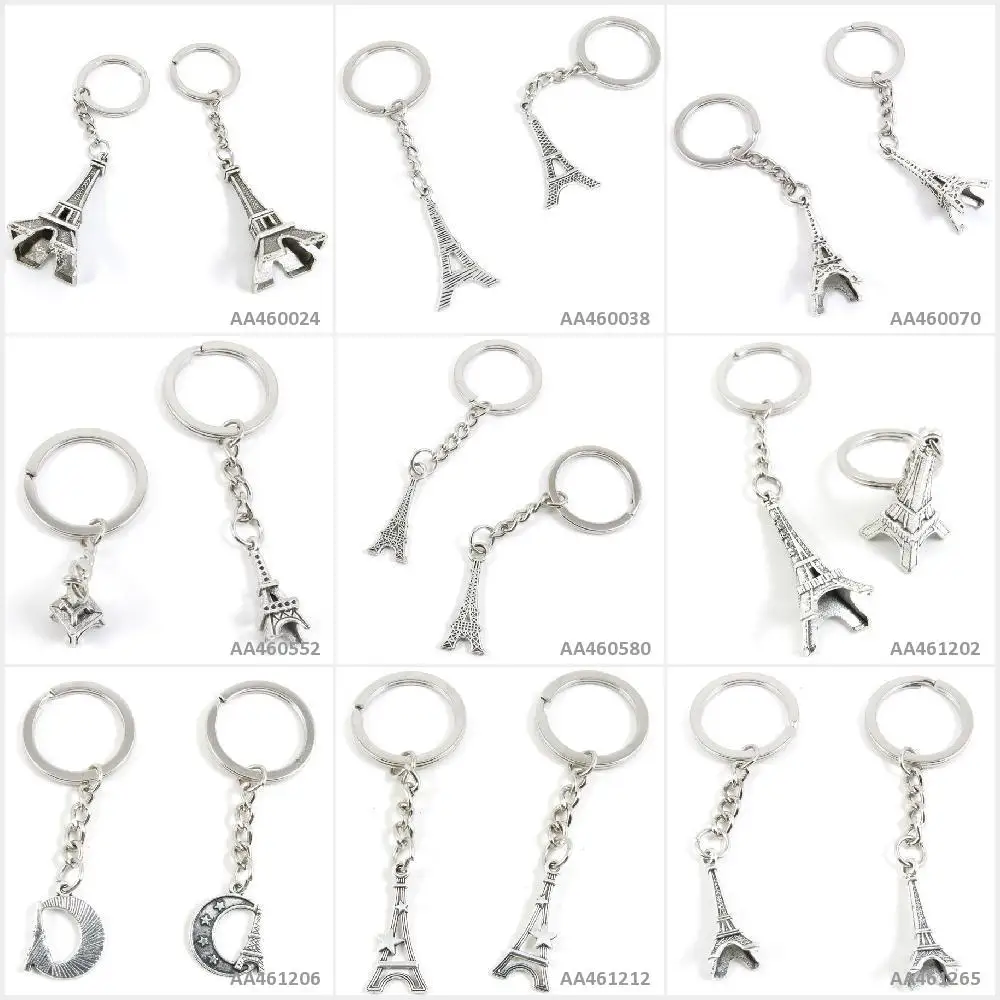 Antique Silver Tone Keychain Keyring Keytag Key Chain Ring Tag Door Car Eiffel Tower Paris Supplies Wholesale
Antique Silver Tone Keychain Keyring Keytag Key Chain Ring Tag Door Car Eiffel Tower Paris Supplies Wholesale