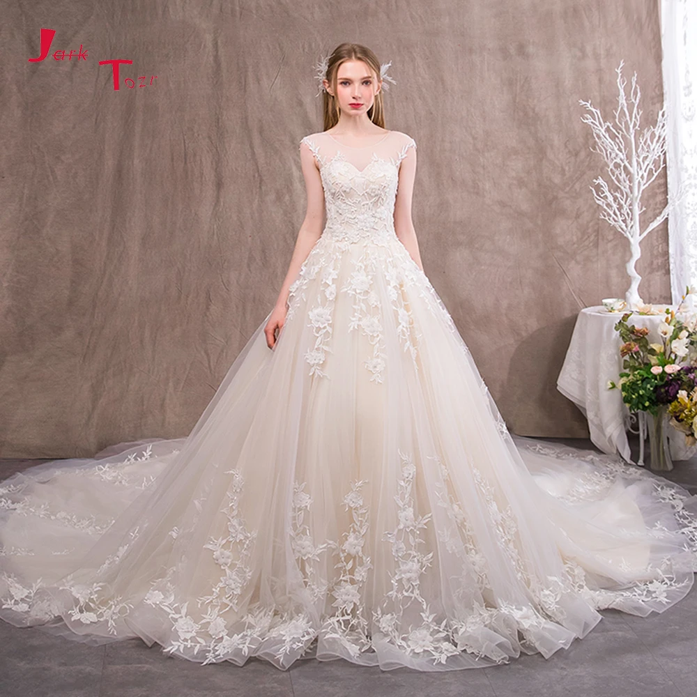Custom Made Ivory Tulle Wedding Dresses 2019 Simple Bruidsjurken Open Back Bridal Gown Robe de Mariee Princesse de Luxe Hochzeit
Custom Made Ivory Tulle Wedding Dresses 2019 Simple Bruidsjurken Open Back Bridal Gown Robe de Mariee Princesse de Luxe Hochzeit