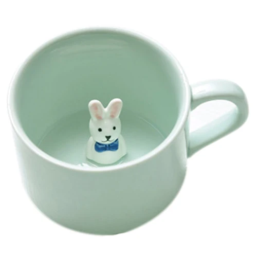 Creative small ceramic milk mug with animals cute cartoon three-dimensional coffee cup Heat-resistant Celadon cup rabbit
Creative small ceramic milk mug with animals cute cartoon three-dimensional coffee cup Heat-resistant Celadon cup rabbit