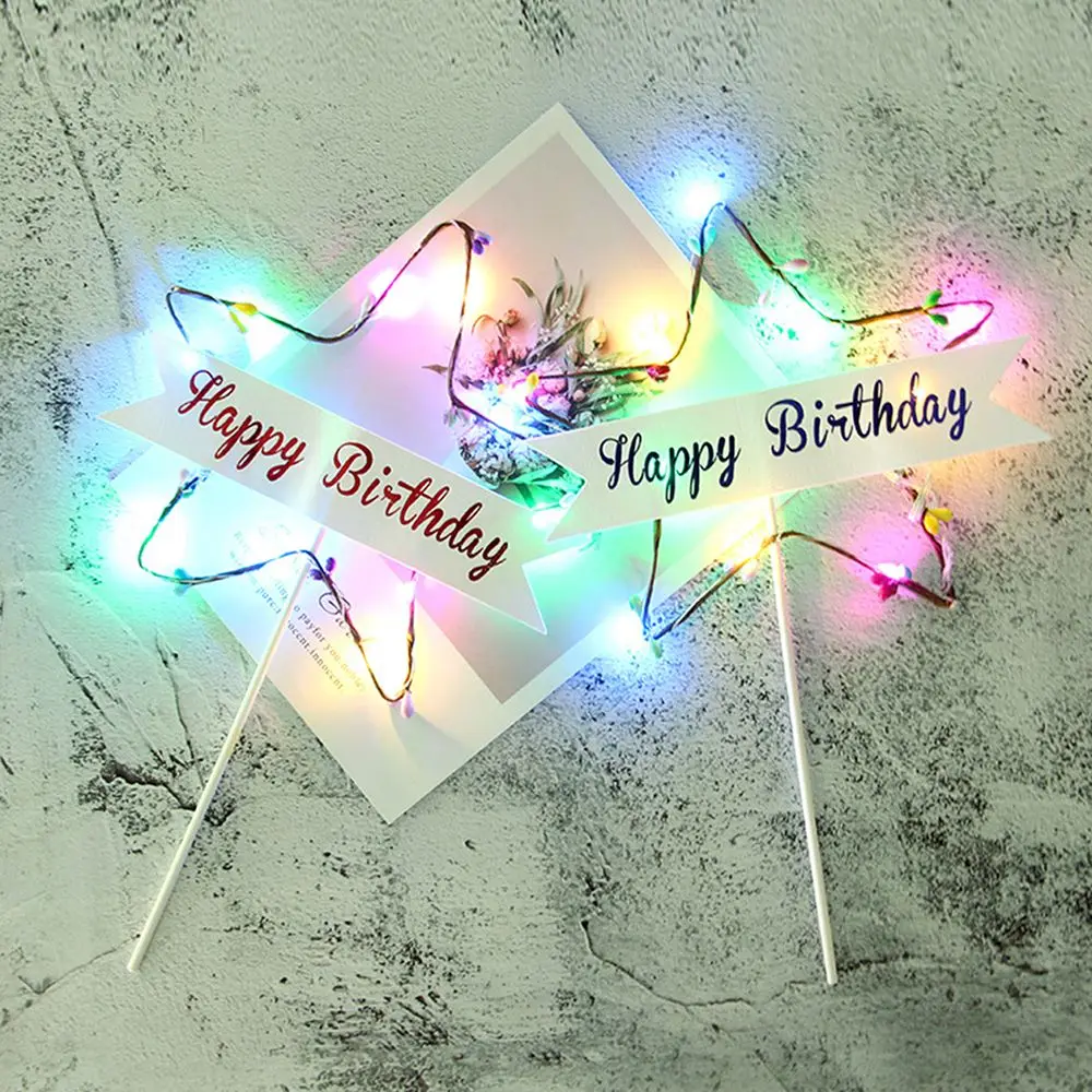 Glitter Happy Birthday Cake Topper Star Light Red Blue Cake Top Flag Decoration for Birthday Party Wedding Supplies 1PCS
Glitter Happy Birthday Cake Topper Star Light Red Blue Cake Top Flag Decoration for Birthday Party Wedding Supplies 1PCS