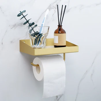 Ins Nordic Wall Brass Storage Holders Racks Bathroom Shelves Toilet Roll Paper towel Rack with Phone Shelf Mounted hooks rails
Ins Nordic Wall Brass Storage Holders Racks Bathroom Shelves Toilet Roll Paper towel Rack with Phone Shelf Mounted hooks rails