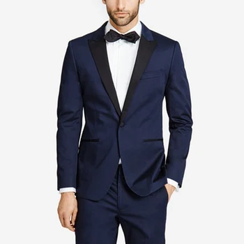Wedding Groom Wear Gown Party Men's Dress Dark Blue Single Button Set (Jacket + Pants) Customized Wedding Men's Groom Dress
Wedding Groom Wear Gown Party Men's Dress Dark Blue Single Button Set (Jacket + Pants) Customized Wedding Men's Groom Dress