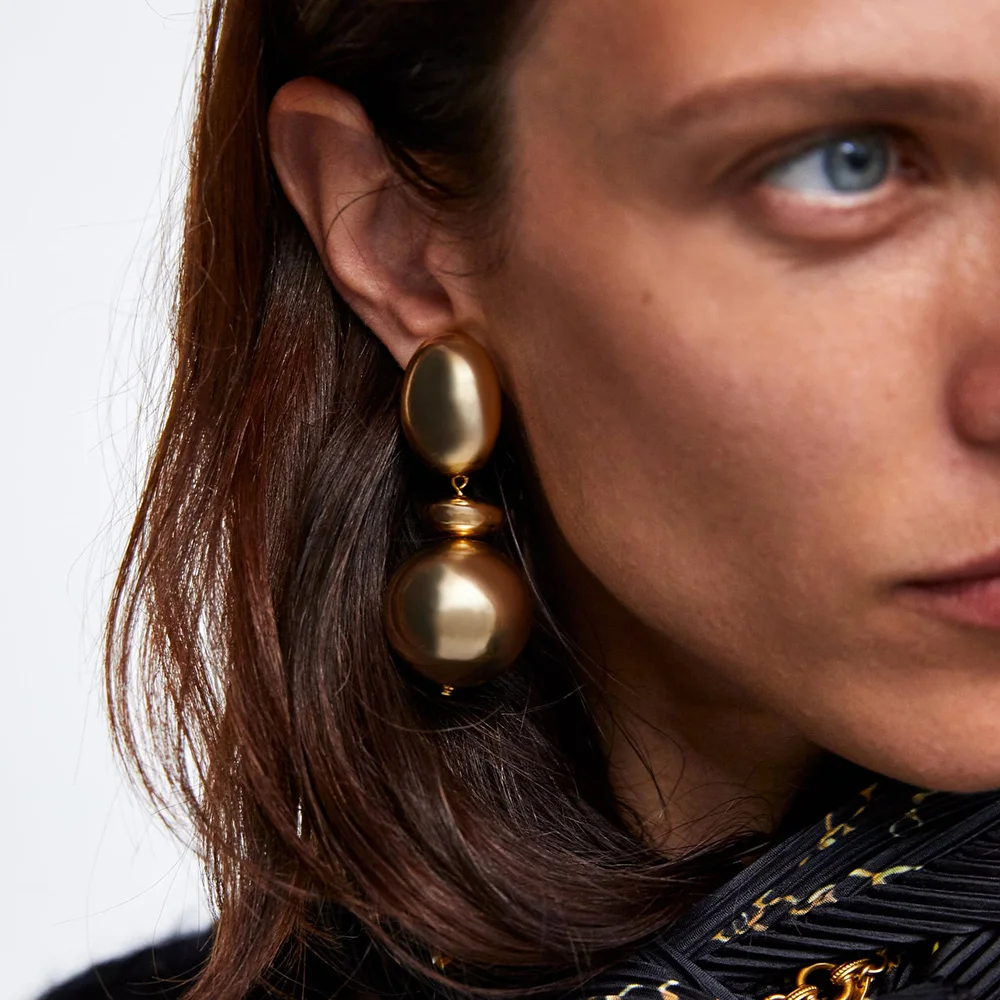 Trendy Punk Gold Metal Ball Dangle Earrings For Women Vintage Round Oval Hanging Earrings ZA Statement Brincos Gifts Wholesale
Trendy Punk Gold Metal Ball Dangle Earrings For Women Vintage Round Oval Hanging Earrings ZA Statement Brincos Gifts Wholesale