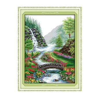 11CT 14CT printed cloth cross stitch kit, bridges beautiful landscapes DMC embroidery thread manual needlework sewing sewing
11CT 14CT printed cloth cross stitch kit, bridges beautiful landscapes DMC embroidery thread manual needlework sewing sewing