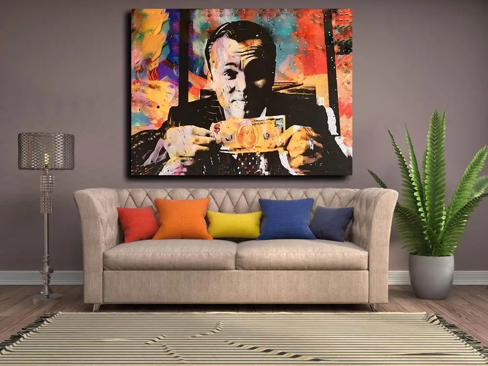 HD-Canvas-Print-Home-Wall-Decor-Art-Painting-Wolf-Of-Wall-Street-Money-Talks-Abstract-Framed (2)