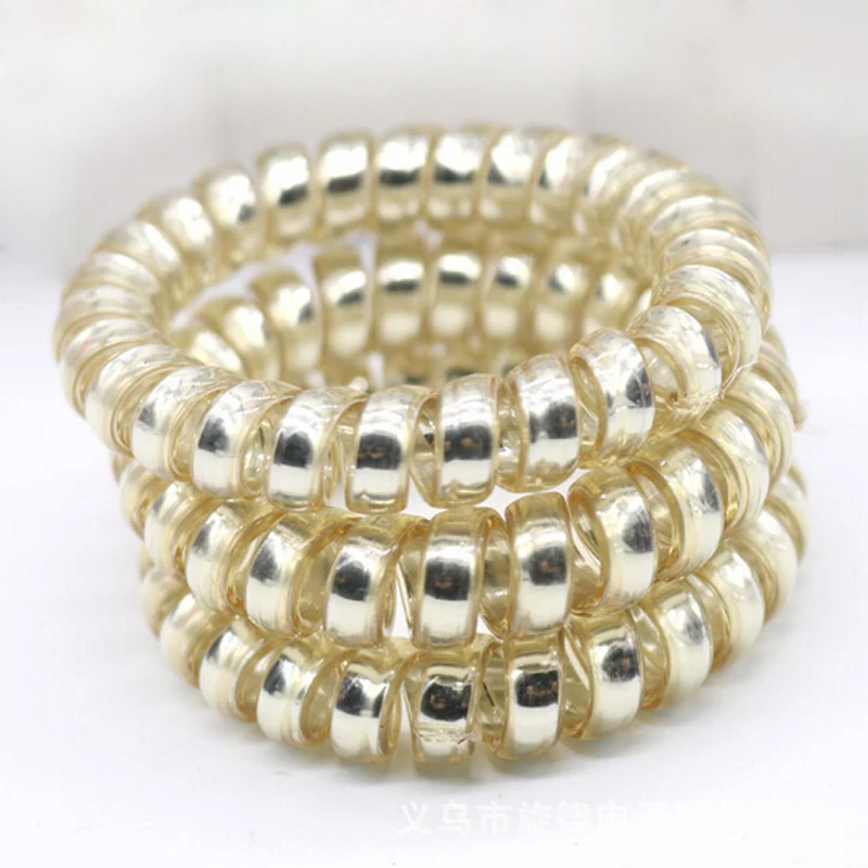 Wholesale 5 pcs Fashion Women Girls Gold/Silver Elastic Telephone Wire Hair Bands Ropes Ponytail Holders
Wholesale 5 pcs Fashion Women Girls Gold/Silver Elastic Telephone Wire Hair Bands Ropes Ponytail Holders