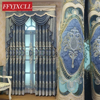 Chenille Cloth Luxury Curtains Jacquard Tulle For living Room Bedroom Kitchen Embroidered Blackout Curtains Custom Made
Chenille Cloth Luxury Curtains Jacquard Tulle For living Room Bedroom Kitchen Embroidered Blackout Curtains Custom Made