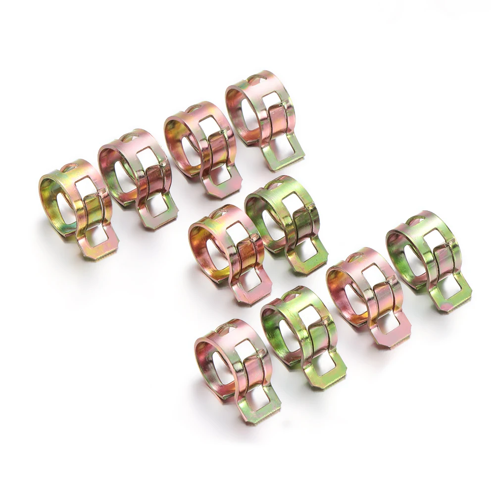 10Pcs 5-16mm Spring Stainless Steel Clips Fuel Oil Water Hose Clip Pipe Tube Clamp Fastener For Fastener Car & Truck Parts
10Pcs 5-16mm Spring Stainless Steel Clips Fuel Oil Water Hose Clip Pipe Tube Clamp Fastener For Fastener Car & Truck Parts