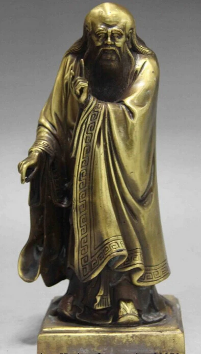 bi002709 Chinese Bronze Copper Stand Great Philosopher Founder Taoism Leader Laozi Statue
bi002709 Chinese Bronze Copper Stand Great Philosopher Founder Taoism Leader Laozi Statue