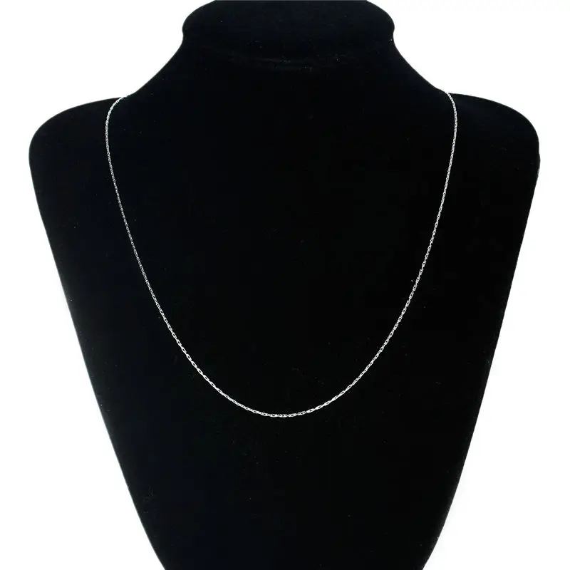 Fashion Stainless Steel Necklace Chain Jewelry Silver Trendy Women Men Jewelry Gift Approx 50.5cm Long, Chain Size: 1mm, 1 Piece
Fashion Stainless Steel Necklace Chain Jewelry Silver Trendy Women Men Jewelry Gift Approx 50.5cm Long, Chain Size: 1mm, 1 Piece