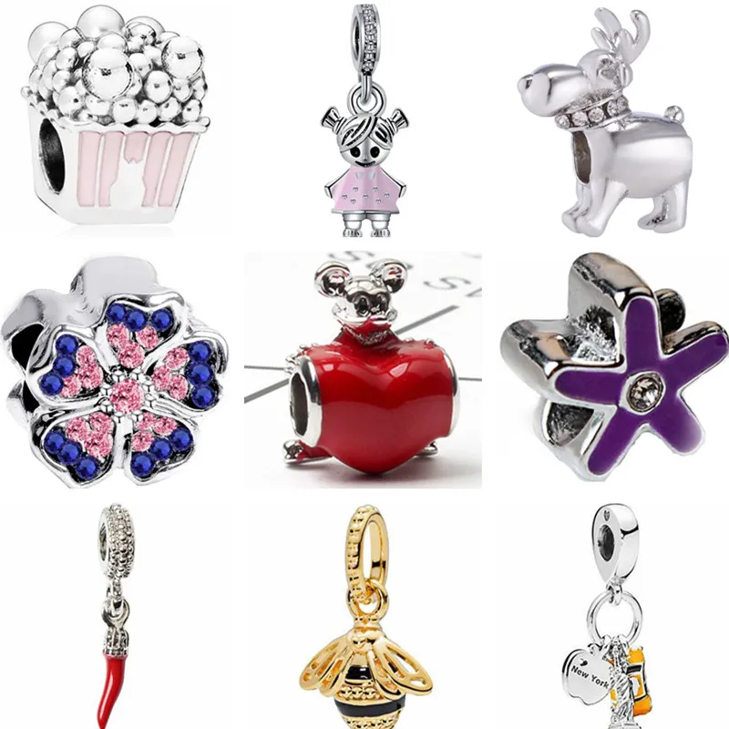 Punk Small Enamel Umbrella Dog Snowman Peacock Popcorn Crystal Beads Fit Pandora Charms Bracelets for Women Party DIY Accessory
Punk Small Enamel Umbrella Dog Snowman Peacock Popcorn Crystal Beads Fit Pandora Charms Bracelets for Women Party DIY Accessory
