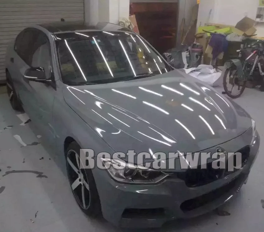 Cement Nardo Grey Ultra Glossy Vinyl wrap High Gloss Gray Shiny Car Wrap Film Coveres with air Free PROTWRAPS:1.52*20M/Roll
Cement Nardo Grey Ultra Glossy Vinyl wrap High Gloss Gray Shiny Car Wrap Film Coveres with air Free PROTWRAPS:1.52*20M/Roll