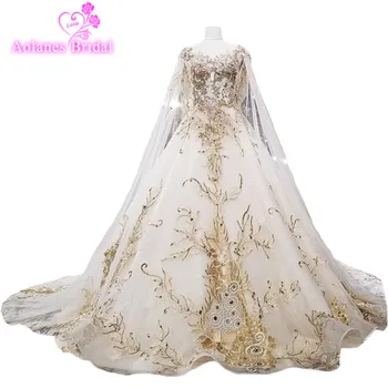 AOLANES 2018 Cheap Champagne Lace Tulle Scoop Neck Wedding Dresses Sleeveless Royal Train Backless Princess Illusion Bridal Gown
AOLANES 2018 Cheap Champagne Lace Tulle Scoop Neck Wedding Dresses Sleeveless Royal Train Backless Princess Illusion Bridal Gown