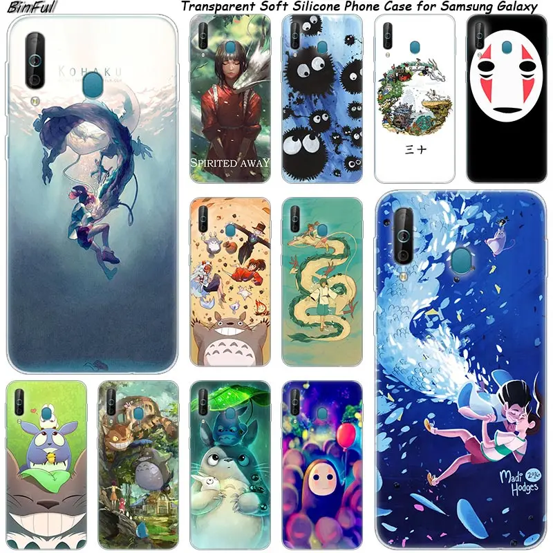 Hot Studio Ghibli Anime Silicone Phone Case For Samsung Galaxy A80 A70 A60 A50 A40 A40S A30 A20E A2CORE M40 Note 10 Plus 9 8 5 | Мобильные