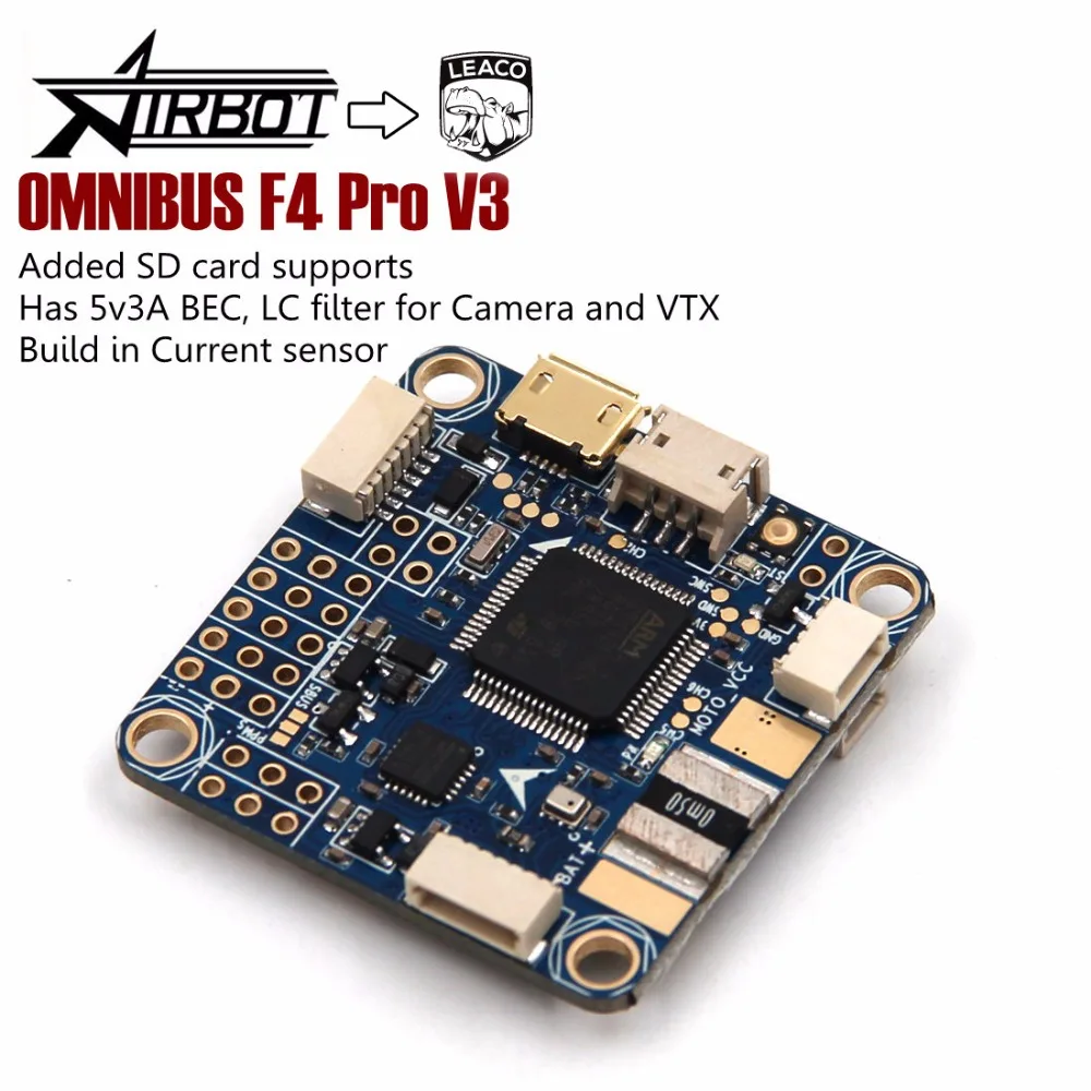Плата контроллера полета FLIP 32 F4 OMNIBUS V3 PRO со встроенным OSD для RC FPV гоночного