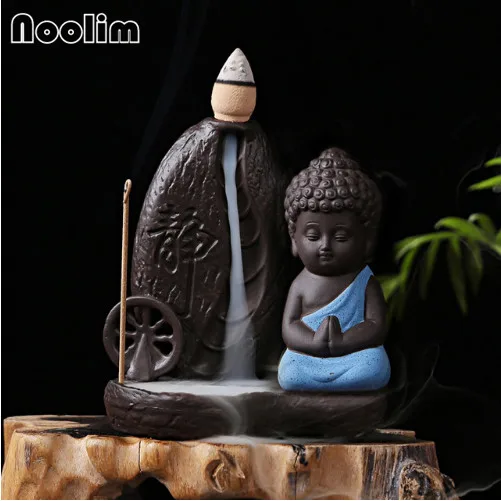 NOOLIM The Little Monk Censer Backflow Incense Cones Burner Incense Stick Burner Water Wheel Creative Home Decor Buddhist
NOOLIM The Little Monk Censer Backflow Incense Cones Burner Incense Stick Burner Water Wheel Creative Home Decor Buddhist