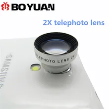 Universal Magnetic 2X Telephoto Camera Lens For iPhone6 6S for Samsung For Sony / Huawei Android Detachable Mobile Phone Lenses