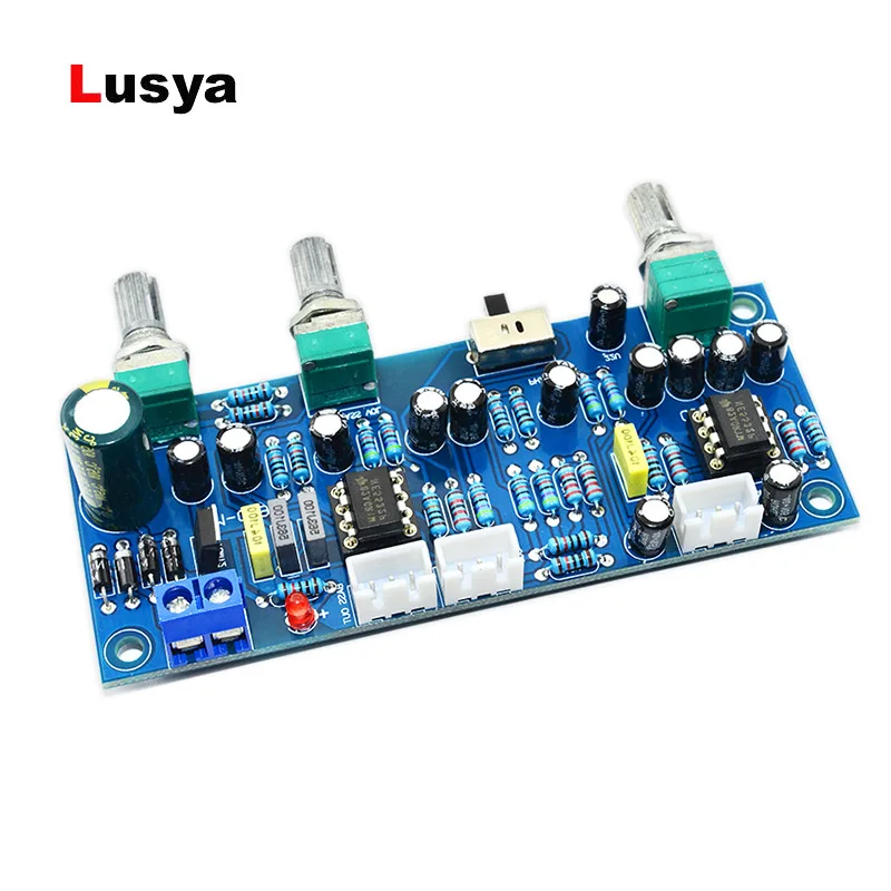 NE5532 2.1 channel preamp board low pass filter preamp board HI-FI subwoofer tone board T0508
NE5532 2.1 channel preamp board low pass filter preamp board HI-FI subwoofer tone board T0508