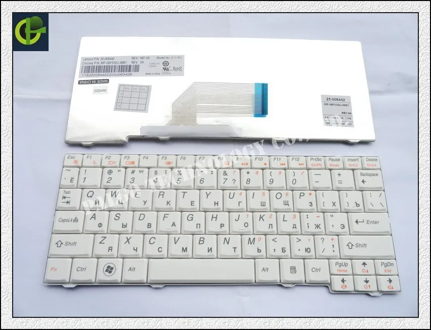 Russian Keyboard for IBM LENOVO IdeaPad S11 S10-2 S10-2C S10-3C WHITE RU laptop keyboard
Russian Keyboard for IBM LENOVO IdeaPad S11 S10-2 S10-2C S10-3C WHITE RU laptop keyboard