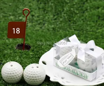 Fashionable Design White Golf Ball Ceramic Salt and Pepper Shakers Bridal Shower Favors 80pcs=40boxes/lot
Fashionable Design White Golf Ball Ceramic Salt and Pepper Shakers Bridal Shower Favors 80pcs=40boxes/lot