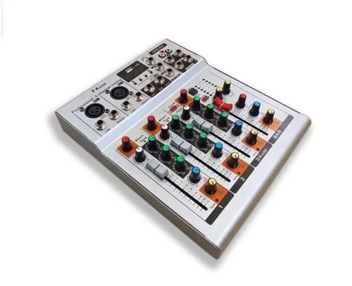 Professional Four-Channel USB PA DJ Mixer with 3-band EQ & LED 48V phantom | Электроника
