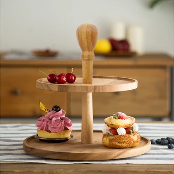 Simple Tableware Decoration Double Layer Cake Plate Wedding Party Fruit Tray Candy Dishes Bamboo Snack Pastry Dried Fruit Plate
Simple Tableware Decoration Double Layer Cake Plate Wedding Party Fruit Tray Candy Dishes Bamboo Snack Pastry Dried Fruit Plate