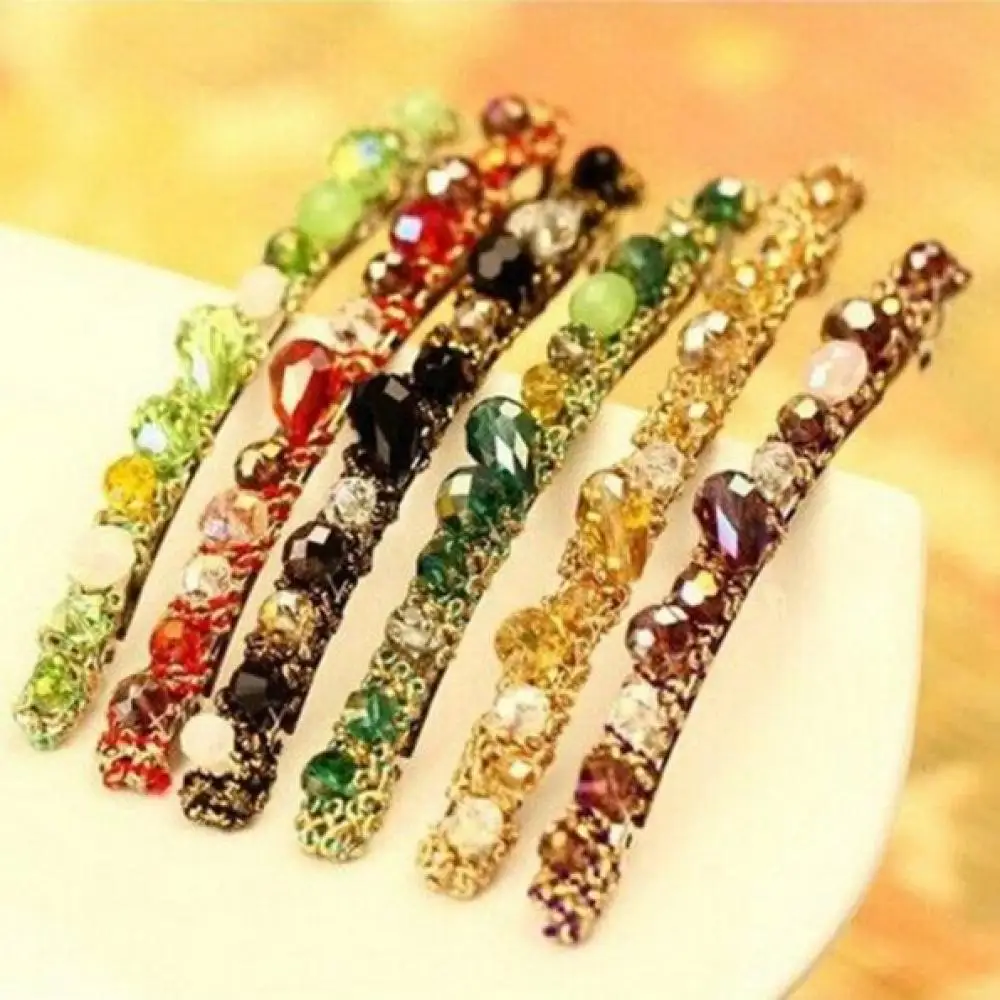 1PC High Quality Elegant Women Korean Crystal Rhinestone Hairpin Lady Beautiful Shine Barrette Hair Wear Girl Hair Clip
1PC High Quality Elegant Women Korean Crystal Rhinestone Hairpin Lady Beautiful Shine Barrette Hair Wear Girl Hair Clip