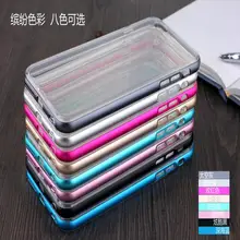 For Apple iphoneSE 5 5S 4 4S 6 6S 6plus 6Splus phone case Metal frame + TPU soft shell protective cover phone 4.7’5.5′ bumper