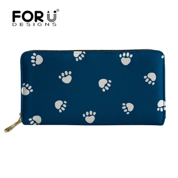 FORUDESIGNS Soft Leather Women Long Clutch Wallet Dog Bone Paw Print Female Purse Lady Purses Phone Pocket Card Holder Carteras
FORUDESIGNS Soft Leather Women Long Clutch Wallet Dog Bone Paw Print Female Purse Lady Purses Phone Pocket Card Holder Carteras
