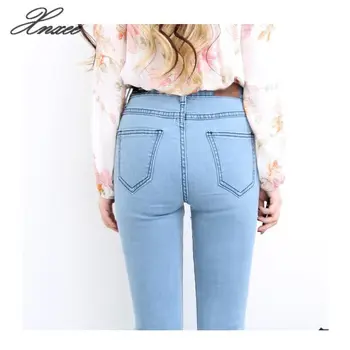 2020 Xnxee women's jeans temperament elegant Slim large size waist horn jeans women
2020 Xnxee women's jeans temperament elegant Slim large size waist horn jeans women