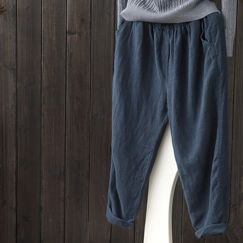 Bigsweety Plus Size Women Loose Harem Pant Casual Spring Linen Full Pants Autumn Fashion New Female Trousers 3XL
Bigsweety Plus Size Women Loose Harem Pant Casual Spring Linen Full Pants Autumn Fashion New Female Trousers 3XL