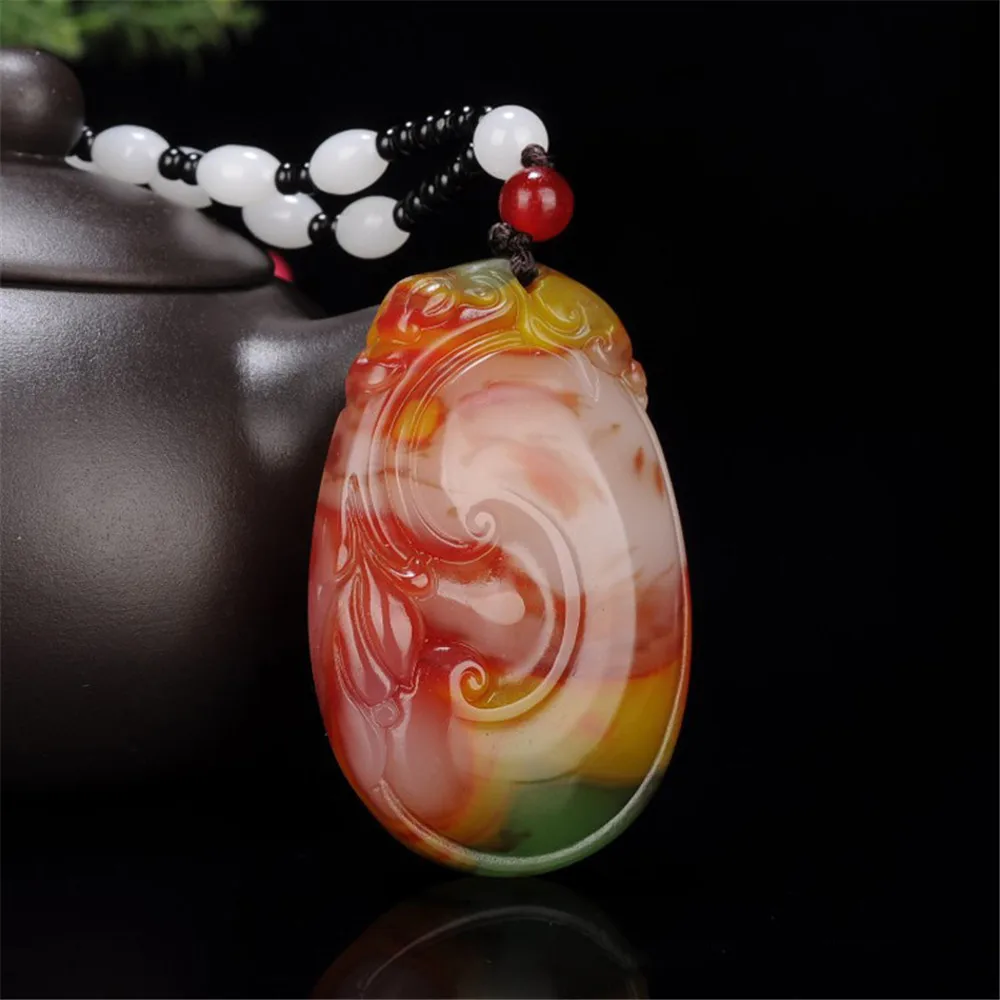 Xinjiang Natural Gobi Gold Silk Colorized Chicken Blood Jadeite Flowering Carved Longevity Ruyi Pendant Elder's Birthday Gift
Xinjiang Natural Gobi Gold Silk Colorized Chicken Blood Jadeite Flowering Carved Longevity Ruyi Pendant Elder's Birthday Gift