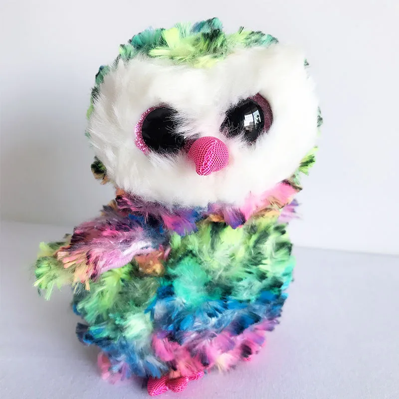 6" 15cm TY Beanie Boos OWEN the Colorful Rainbow Owl Big Eyes Plush Stuffed Animal Collectible Toy Christmas Gift For Kids
6" 15cm TY Beanie Boos OWEN the Colorful Rainbow Owl Big Eyes Plush Stuffed Animal Collectible Toy Christmas Gift For Kids
